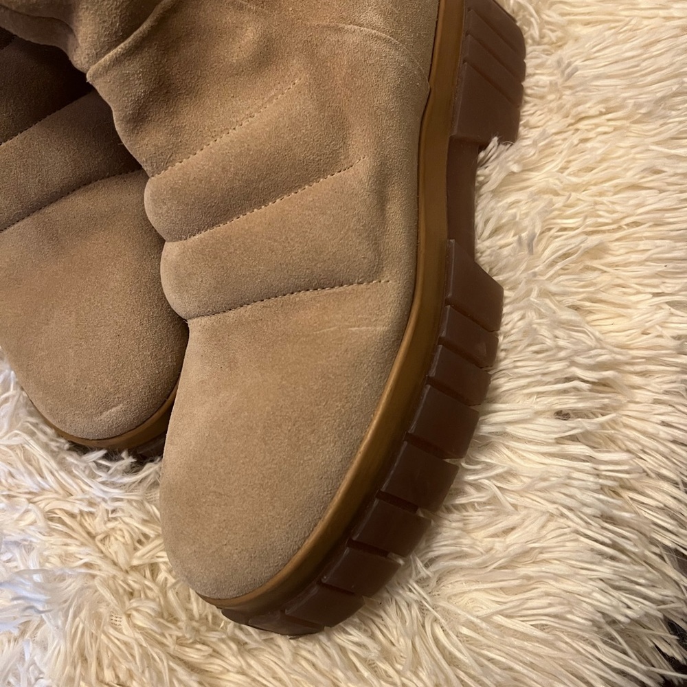 Free People Tan Suede Chunky Boots - Picture 7 of 11